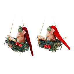 Игрушка Мышка в гнезде, 7 см (в ассортименте)