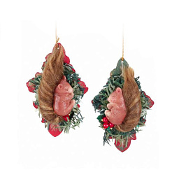 Игрушка Белка на листе 11,5 см (в ассортименте)