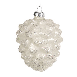 Игрушка Шишка, белый, 10 см