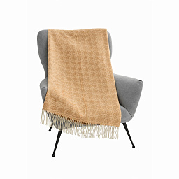 Плед CASPER елочкой, 130*170 см, цвет охра