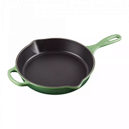 Сковородка глубокая, 26 см, чугун, цвет зеленый