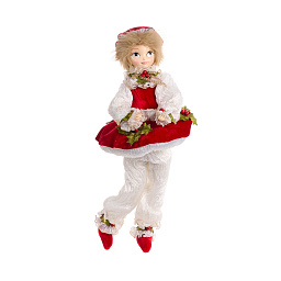 Кукла девочка-гриб красная-белая ,45 см