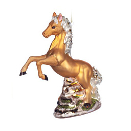 Игрушка Конь восхитительный, стекло 16 см