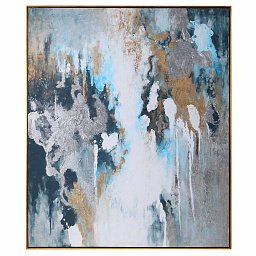 Stormy seas hand painted canvas