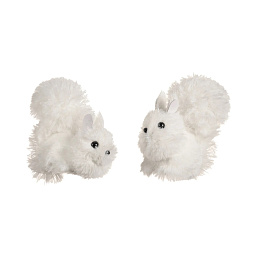 Игрушка Белка белая 12 см (в ассортименте)