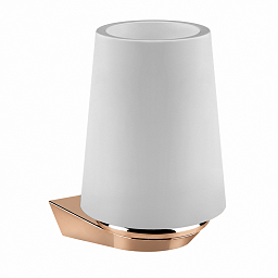 Аксессуар CONO стакан настенный из матового стекла, Copper PVD