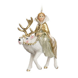 Игрушка Царица на олене, 10 см