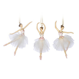 Игрушка Балерина в пачке, белая 16 см (в ассортименте)