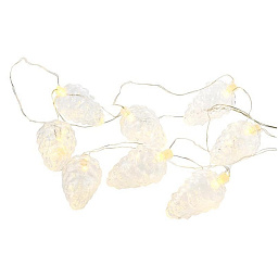Гирлянда Шишки, цвет прозрачный, 1,9 м