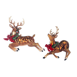 Игрушка Олень с венком, 17,5 см (в ассортименте)