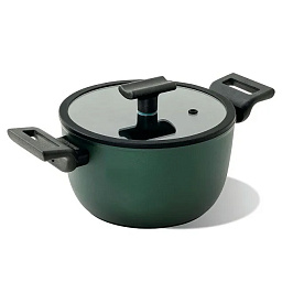 Кастрюля с крышкой Titan Pro Green, д-20 см, 3,1 л