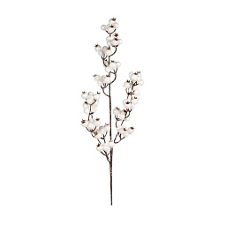 Ветка снежная ягода,белая 70 см