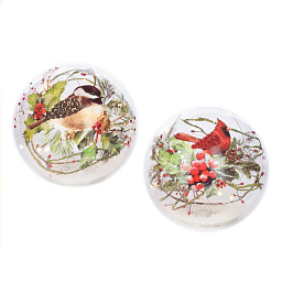 Игрушка Шар птицы на ветке 15 см (в ассортименте)