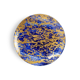 Десертна тарелка Magma cobalt and gold, 21 см