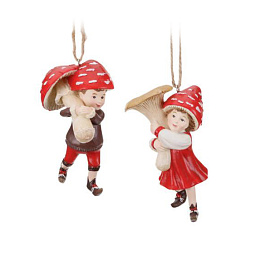 Дети мухоморы с грибом 10 см (в ассортименте)