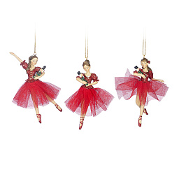 Игрушка Балерина в пачке с щелкунчиком 13,5 см (в ассортименте)