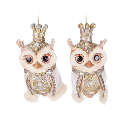 Игрушка Сова с короной 9,5 см (в ассортименте)