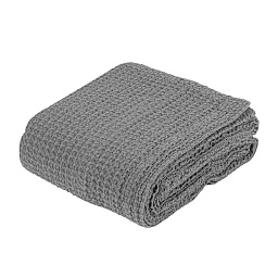 Плед-покрывало Nettare, 220*260 см, хлопок, цвет темно-серый
