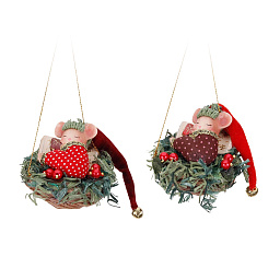 Игрушка Мышка в колпаке, 10 см (в ассортименте)