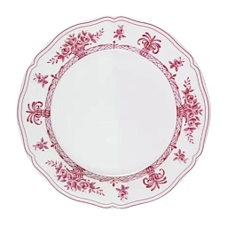 Тарелка, white, pink, 26,5 см, фарфор