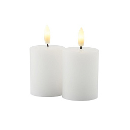 Свечи искуственные, 2 шт.,  д-5 см, в-6,5 см