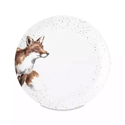 Тарелка обеденная Забавная фауна Лиса, 26,5 см, фарфор