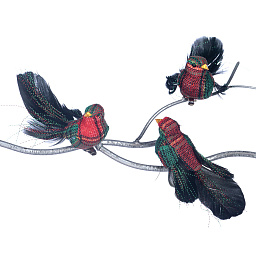 Игрушка Птицы яркие, 14 см