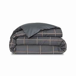 Check, под.240*220, прост.270*310, нав.50*75- 2 шт, сатин, цвет серый