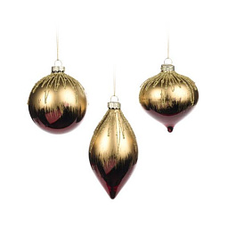 Украшение елочное градиент 8 см (в ассортименте)