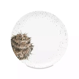 Тарелка обеденная Забавная фауна Сова, 26,5 см, фарфор