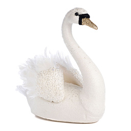 Статуэтка Лебедь, белая, 33 см