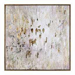 Golden raindrops hand painted canvas